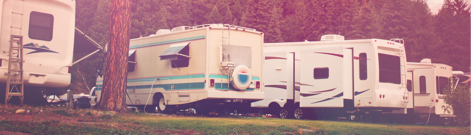 RV Parked On Campsite